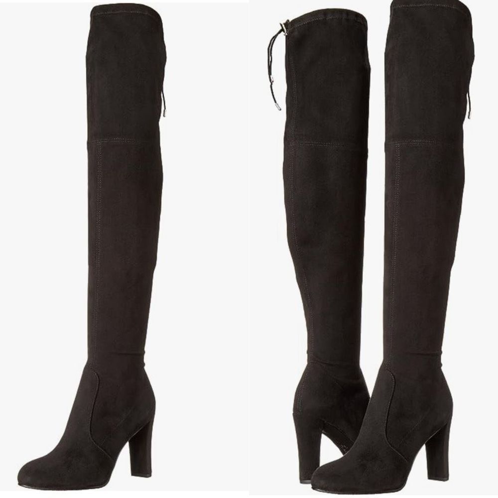 Sam Edelman Women's Kent Over the Knee Suede Black Boots